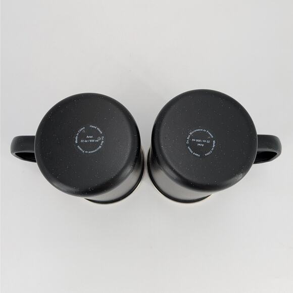 Speckled Enamel Mug 22 oz Metal Coffee Cup Set of 2 Camping Hiking Travel Tea - Picture 7 of 10